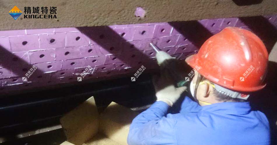 PP电子牌新型耐磨陶瓷布料机圆辊使用效果