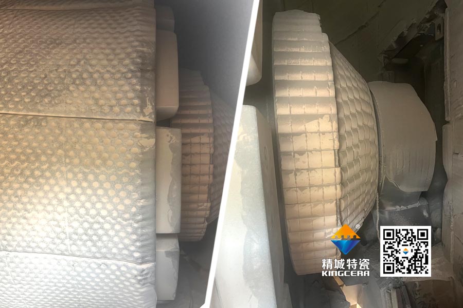 水泥厂磨辊轴ZTA陶瓷；ふ质倜由熘4年以上