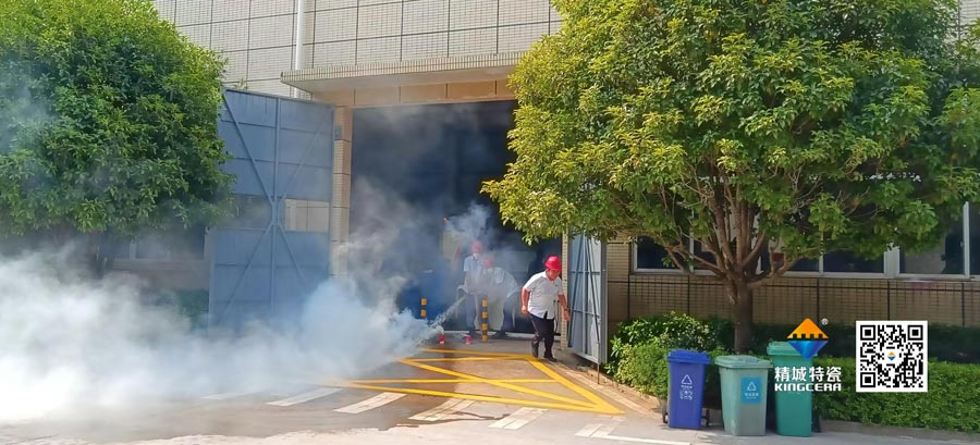 PP电子起劲配合消防联合演练，共筑清静生产防地