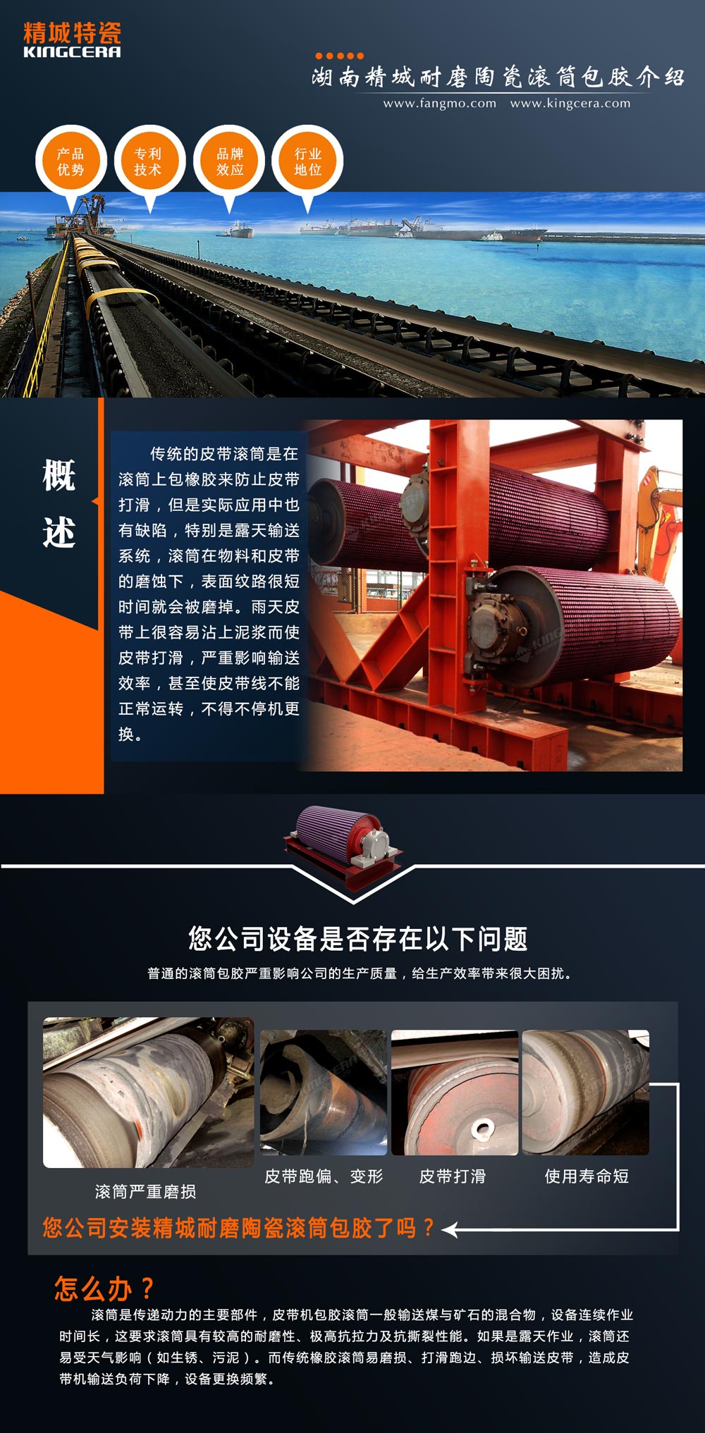 湖南PP电子耐磨陶瓷滚筒包胶